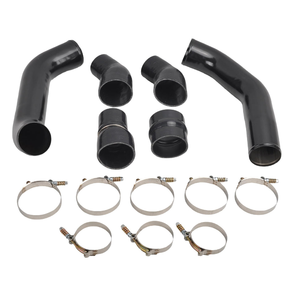 3.5’’ Stainless Steel intercooler pipe boot kit Compatible with 13-18 Dodge Ram 6.7 6.7L Cummins Diesel - Black
