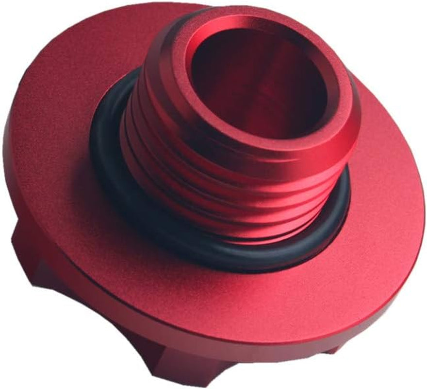 Billet Aluminum Oil Fill Cap for 1999-2010 Ford Powerstroke Diesel 6.0L 7.3L 6.4L (Red)
