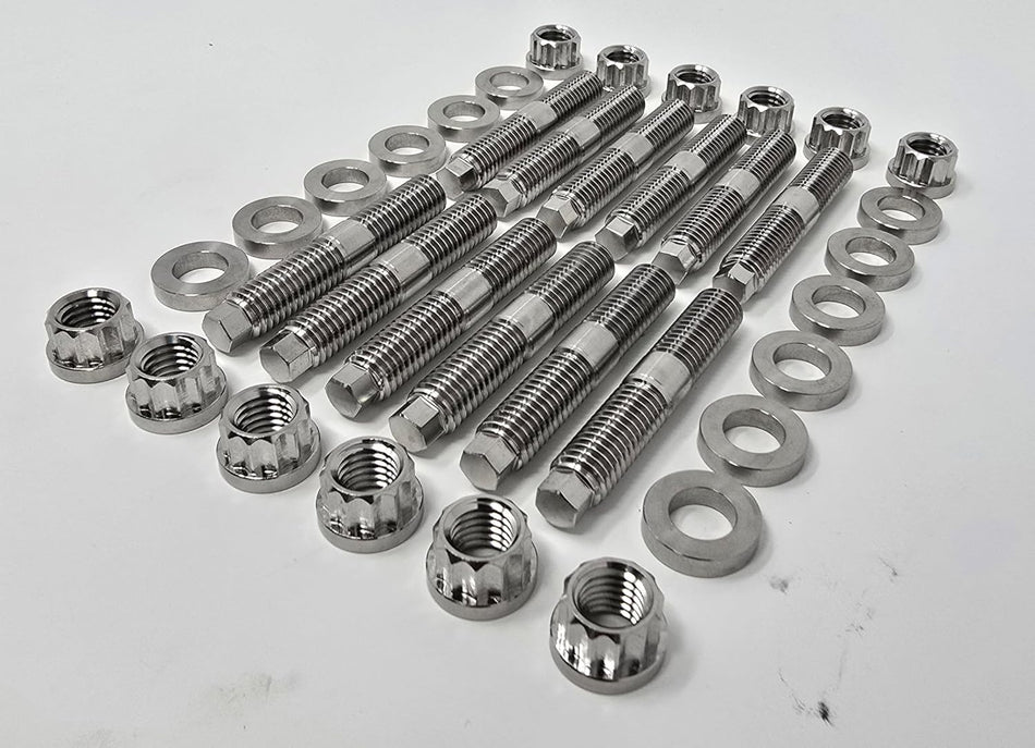 Exhaust Manifold Stainless Stud Kit for 1989-19 5.9L & 6.7L Cummins Turbo Diesel