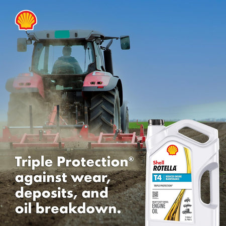 T4 Triple Protection 15W-40 Motor Oil, 1 Gallon (3 Pack)