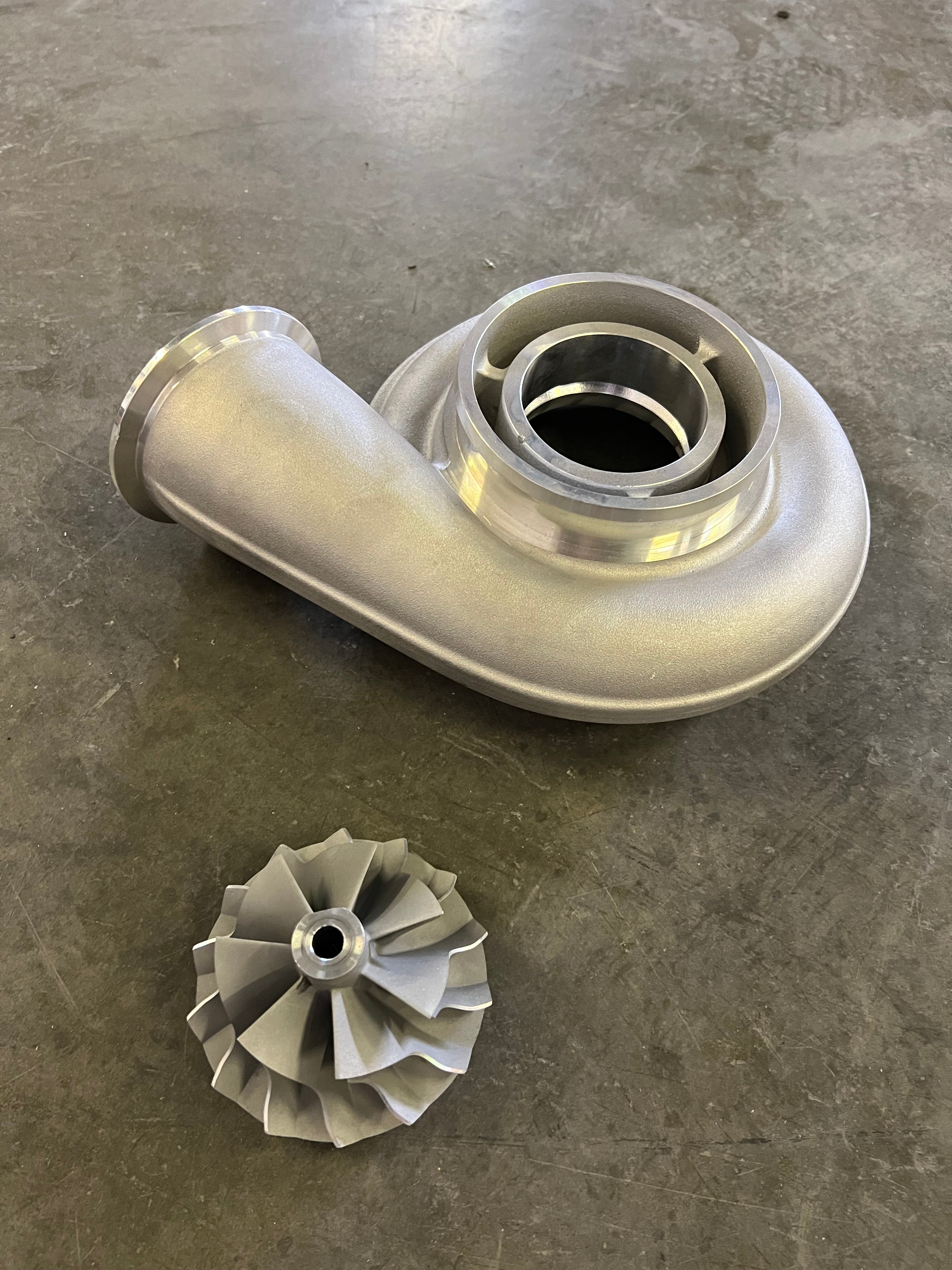 S475 Turbo Compressor cover and wheel