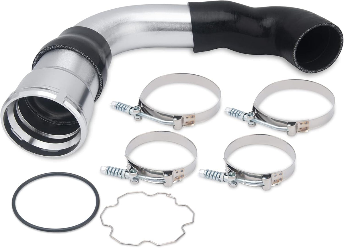 Cold Side Intercooler Pipe Upgrade Kit for Ford 6.7L Powerstroke Diesel 2011-2016 F250 F350 F450，3.5 Inch Intercooler Piping Kit.