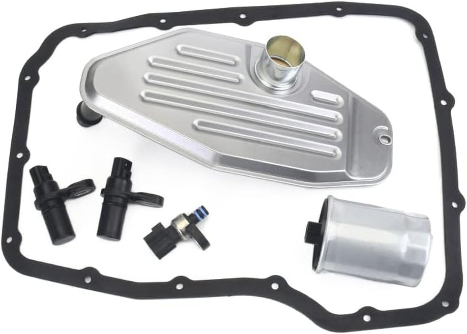 45RFE 545RFE 68RFE Transmission Sensors Set with 4WD Filter Kit Pan Gasket Compatibile with 1999-UP