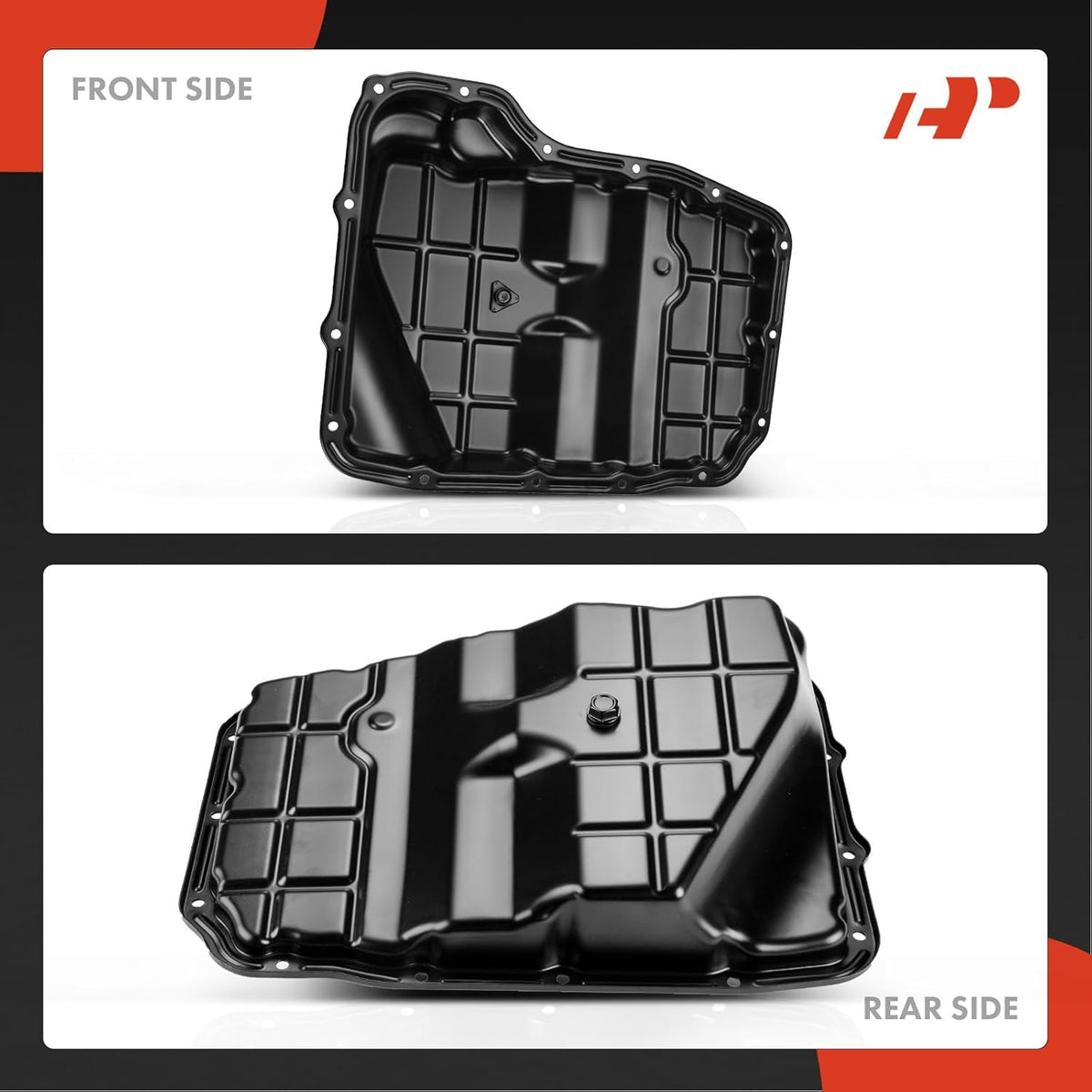 Transmission Oil Pan with Drain Plug Compatible with 65RFE 68RFE 545RFE Transmission & Dodge Dakota Durango & Jeep Commander Grand Cherokee & Ram 1500/2500/3500 Dakota