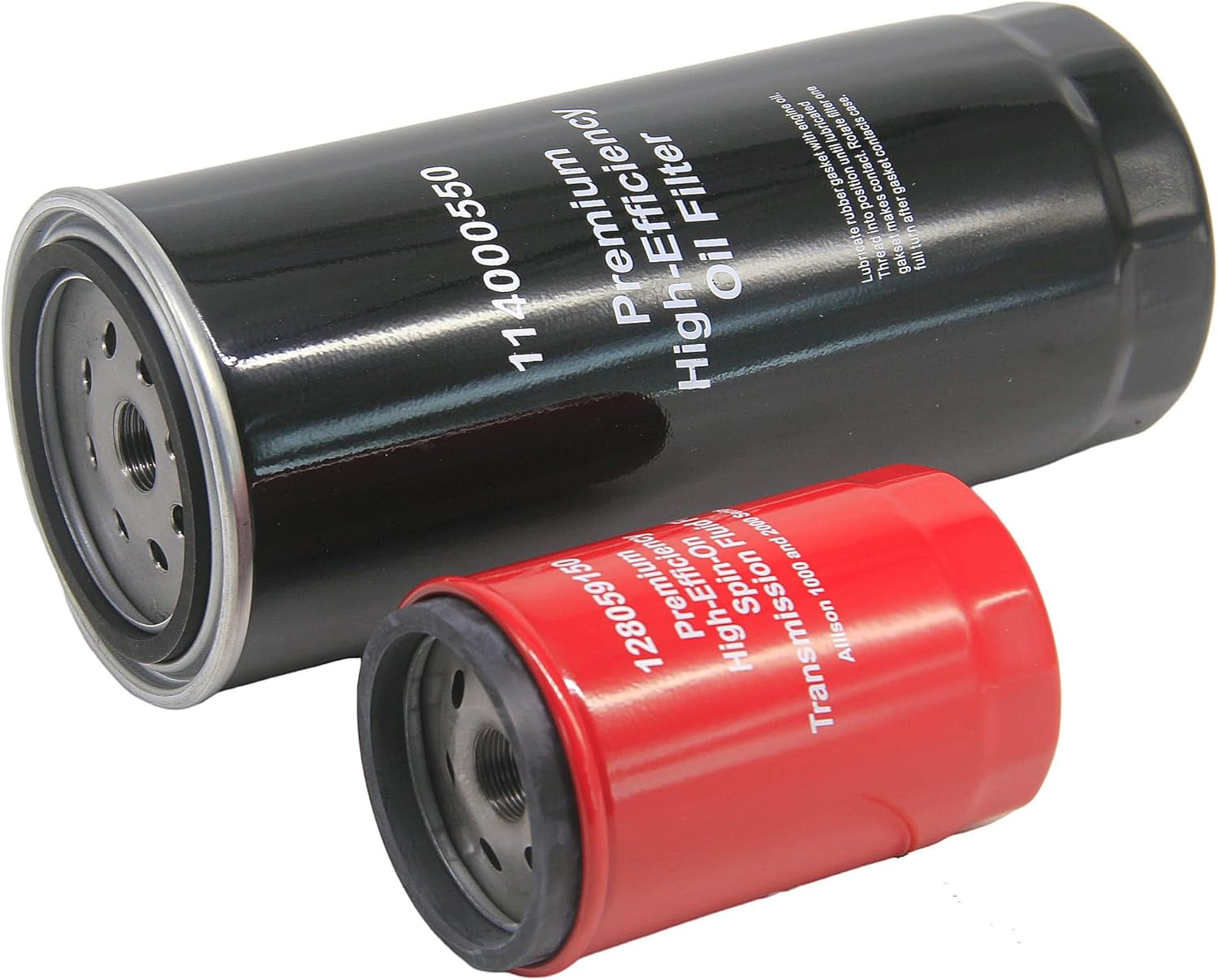 6.6L Duramax Filter Kit Transmission Filter 128059150 & 5 Micron Oil Filter 114000550 Fits 2001-2019 Chevy Silverado/Gmc Sierra 2500 HD 3500 HD Allison 1000/2000 LB7 LLY LBZ LMM LML L5P Engine