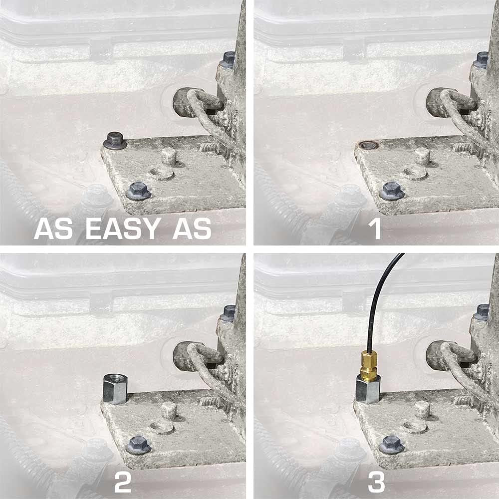 Turbo Boost Bolt Adapter Compatible with 24-Valve 5.9L Dodge Ram 2500 3500 Cummins Diesel 1998.5-2007.5 - Installs to Intake Manifold Horn