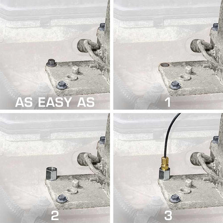 Turbo Boost Bolt Adapter Compatible with 24-Valve 5.9L Dodge Ram 2500 3500 Cummins Diesel 1998.5-2007.5 - Installs to Intake Manifold Horn