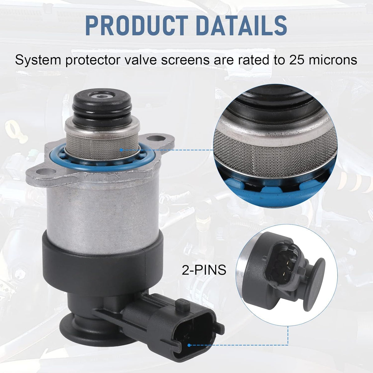 CP4.2 Improved Stock Inlet Metering Valve Fuel System Saver Replacement for 2011-2016 Chevy Silverado/Gmc Sierra 6.6 LML Duramax Diesel Replace# E05-10505, E05 10505