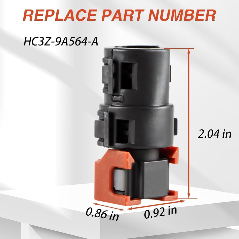 Fuel Filter Return Line Connector Compatible with Ford 6.7L Powerstroke 2017-2020 Replace# HC3Z-9A564-A