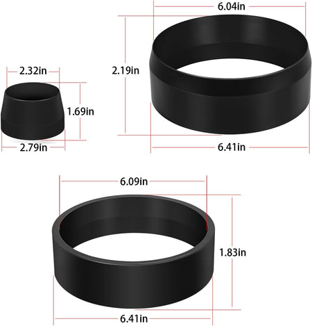 68Rfe Transmission Underdrive Piston and Retainer Install Tool for Dodge #T-3250-KM Bonded Molded Piston and Piston Retainer Tool(3Pcs)