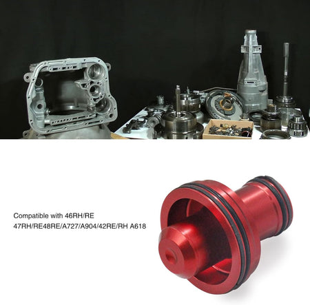 Anodized Aluminum Billet Accumulator Piston Kit 22841-04K Compatible for Chrysler 36RH, 37RH,46RH, 46RE,47RH, 47RE, 48RE,42RH, 42Re,A727,A518,A618,A904-Red