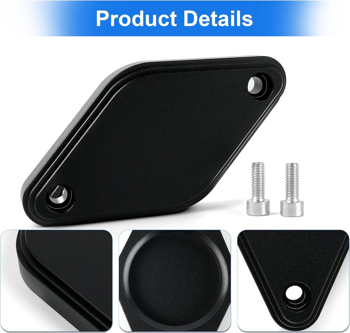 Intake Resonator Cover Plate for Chevy/Gmc 2011-2016 Duramax 6.6L LML Diesel - Black