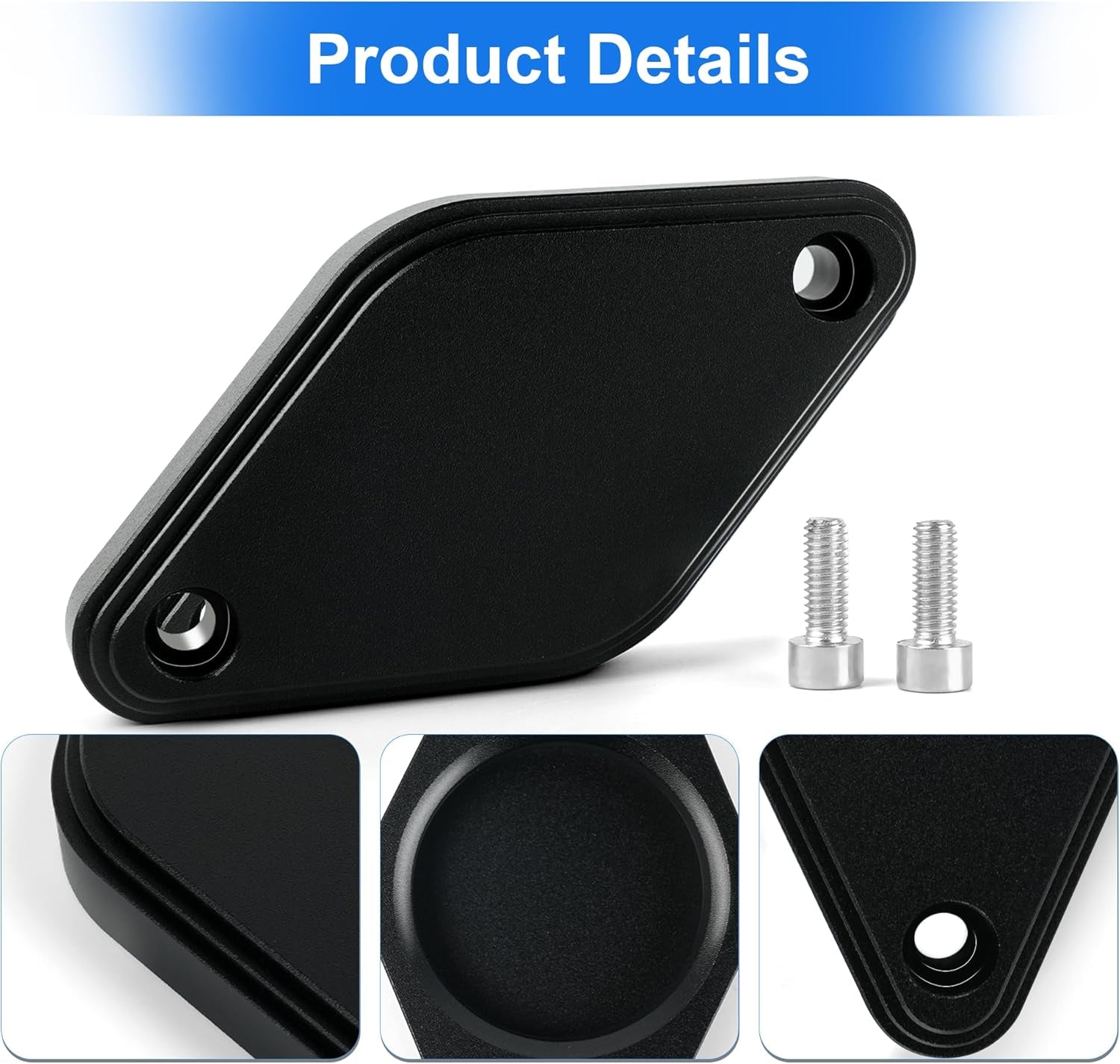 Intake Resonator Cover Plate for Chevy/Gmc 2011-2016 Duramax 6.6L LML Diesel - Black