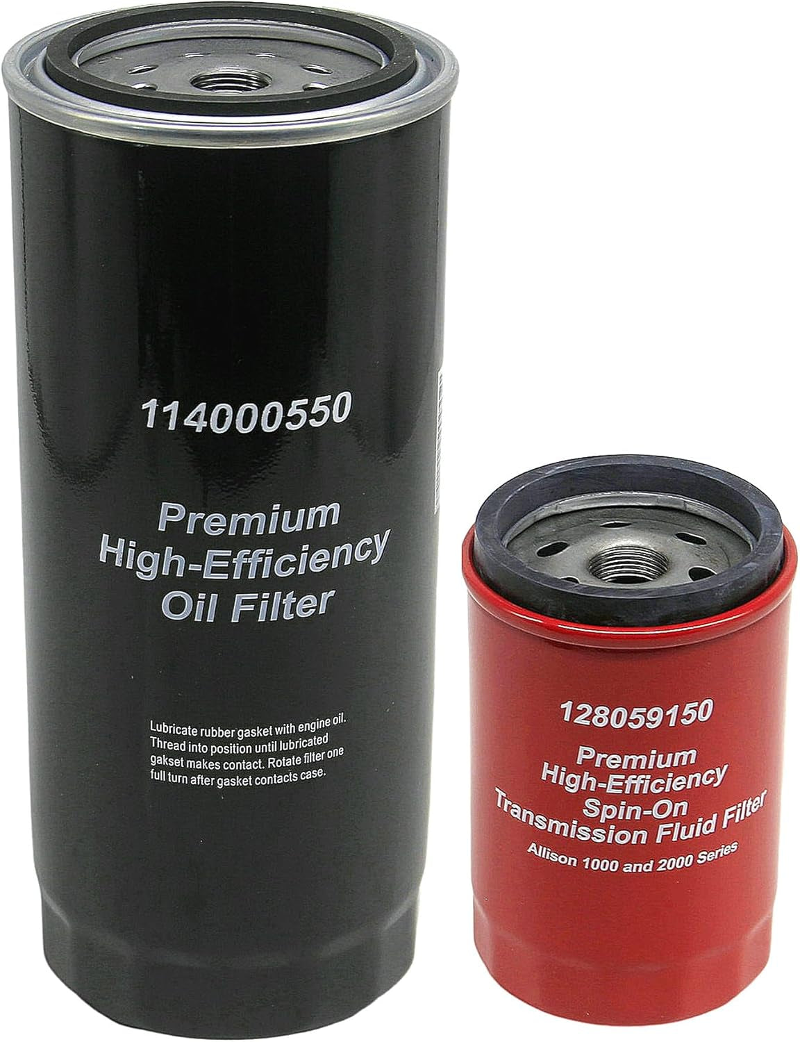 6.6L Duramax Filter Kit Transmission Filter 128059150 & 5 Micron Oil Filter 114000550 Fits 2001-2019 Chevy Silverado/Gmc Sierra 2500 HD 3500 HD Allison 1000/2000 LB7 LLY LBZ LMM LML L5P Engine