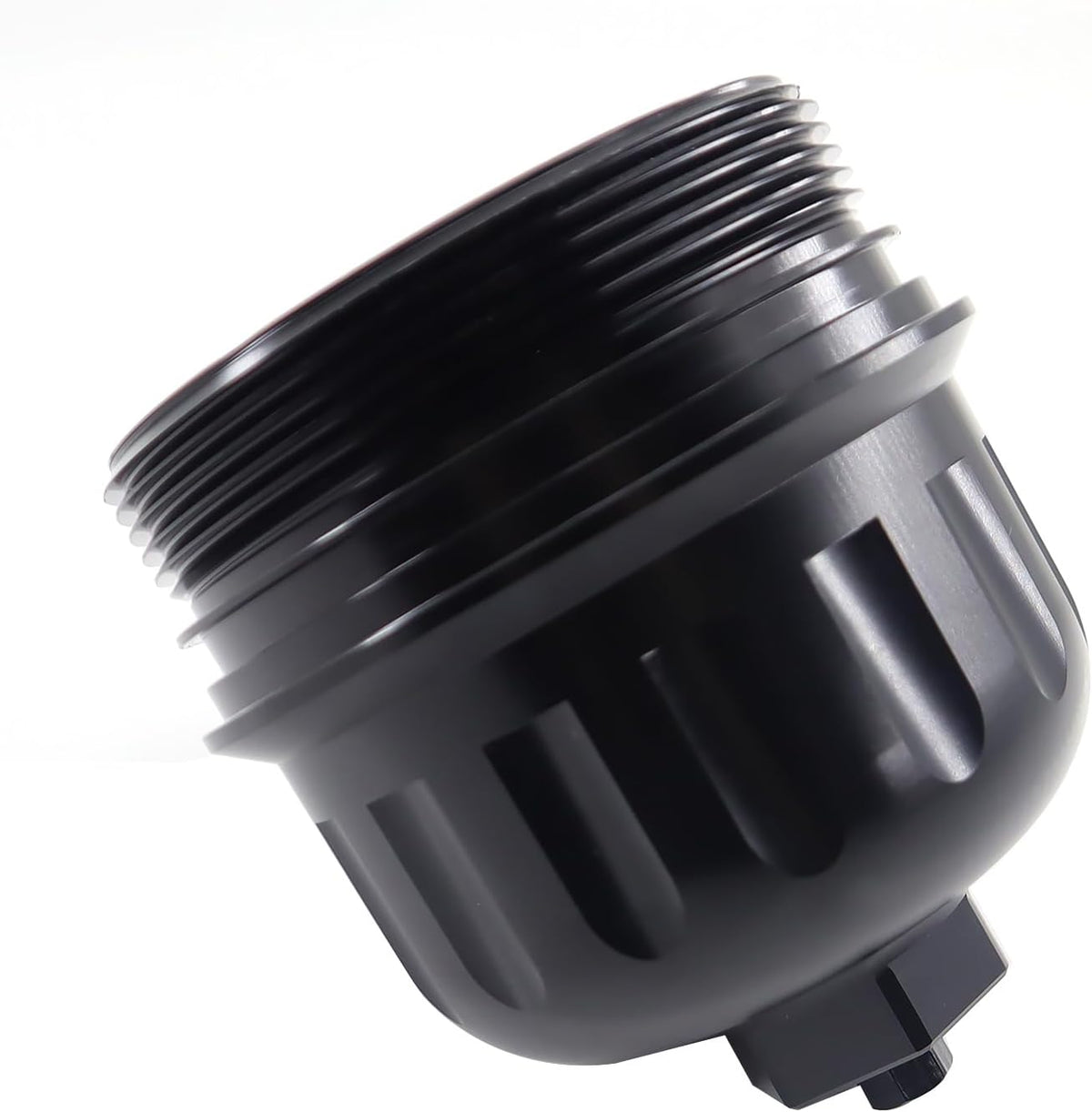 Fuel Filter Housing Cap Aluminum with Drain Plug Compatible with 2017-2020 GM Duramax 6.6L L5P Chevy Silverado/Gmc Sierra 2500HD 3500HD