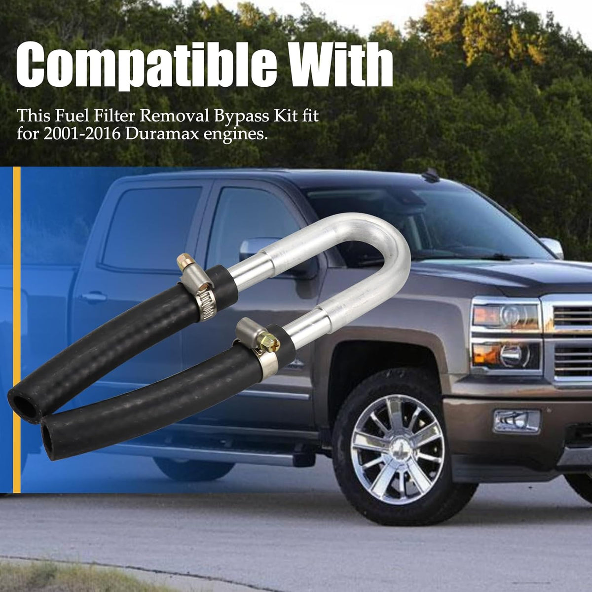 Fuel Filter Removal Bypass Kit Fit for 2001-2016 Duramax