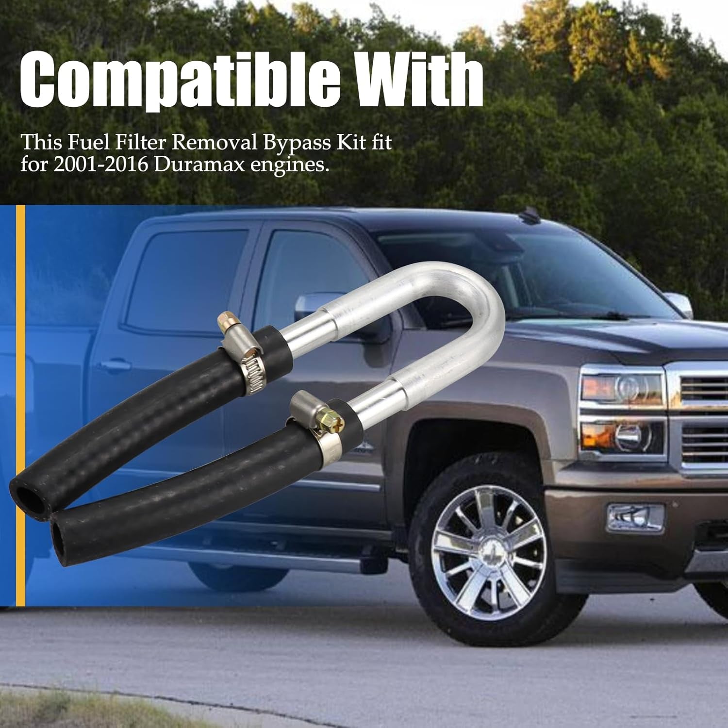 Fuel Filter Removal Bypass Kit Fit for 2001-2016 Duramax
