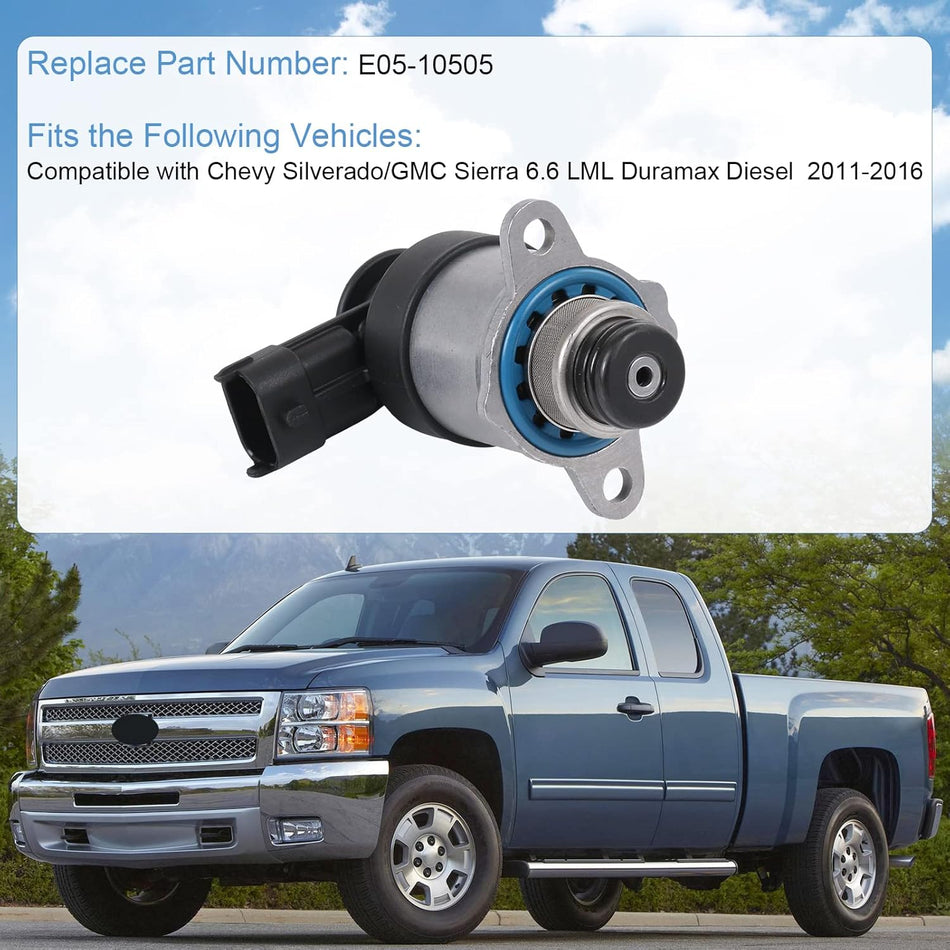 CP4.2 Improved Stock Inlet Metering Valve Fuel System Saver Replacement for 2011-2016 Chevy Silverado/Gmc Sierra 6.6 LML Duramax Diesel Replace# E05-10505, E05 10505