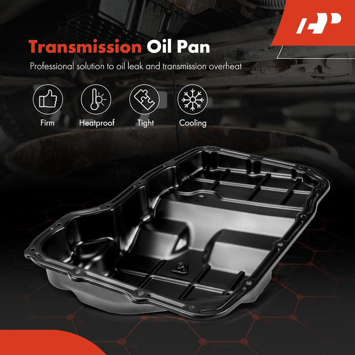 Transmission Oil Pan with Drain Plug Compatible with 65RFE 68RFE 545RFE Transmission & Dodge Dakota Durango & Jeep Commander Grand Cherokee & Ram 1500/2500/3500 Dakota