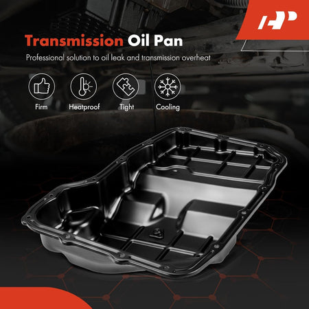 Transmission Oil Pan with Drain Plug Compatible with 65RFE 68RFE 545RFE Transmission & Dodge Dakota Durango & Jeep Commander Grand Cherokee & Ram 1500/2500/3500 Dakota