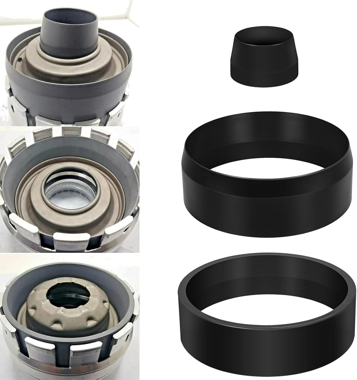 68Rfe Transmission Underdrive Piston and Retainer Install Tool for Dodge #T-3250-KM Bonded Molded Piston and Piston Retainer Tool(3Pcs)