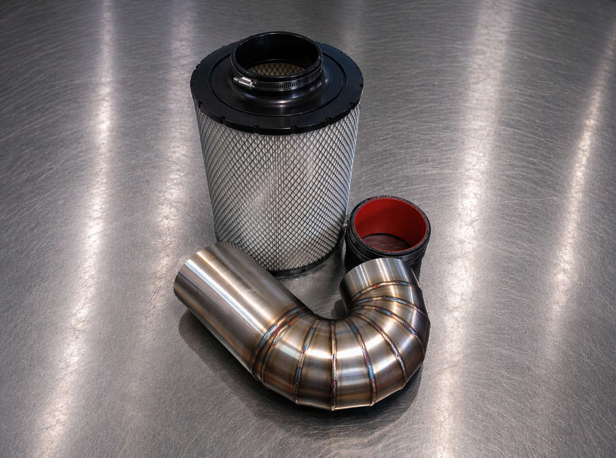 94-02 2nd Gen Cummins Pie Cut Air intake - Auction - The Diesel Market Place