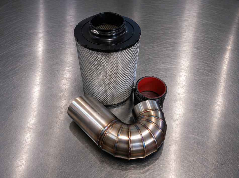 94-02 2nd Gen Cummins Pie Cut Air intake - Auction - The Diesel Market Place