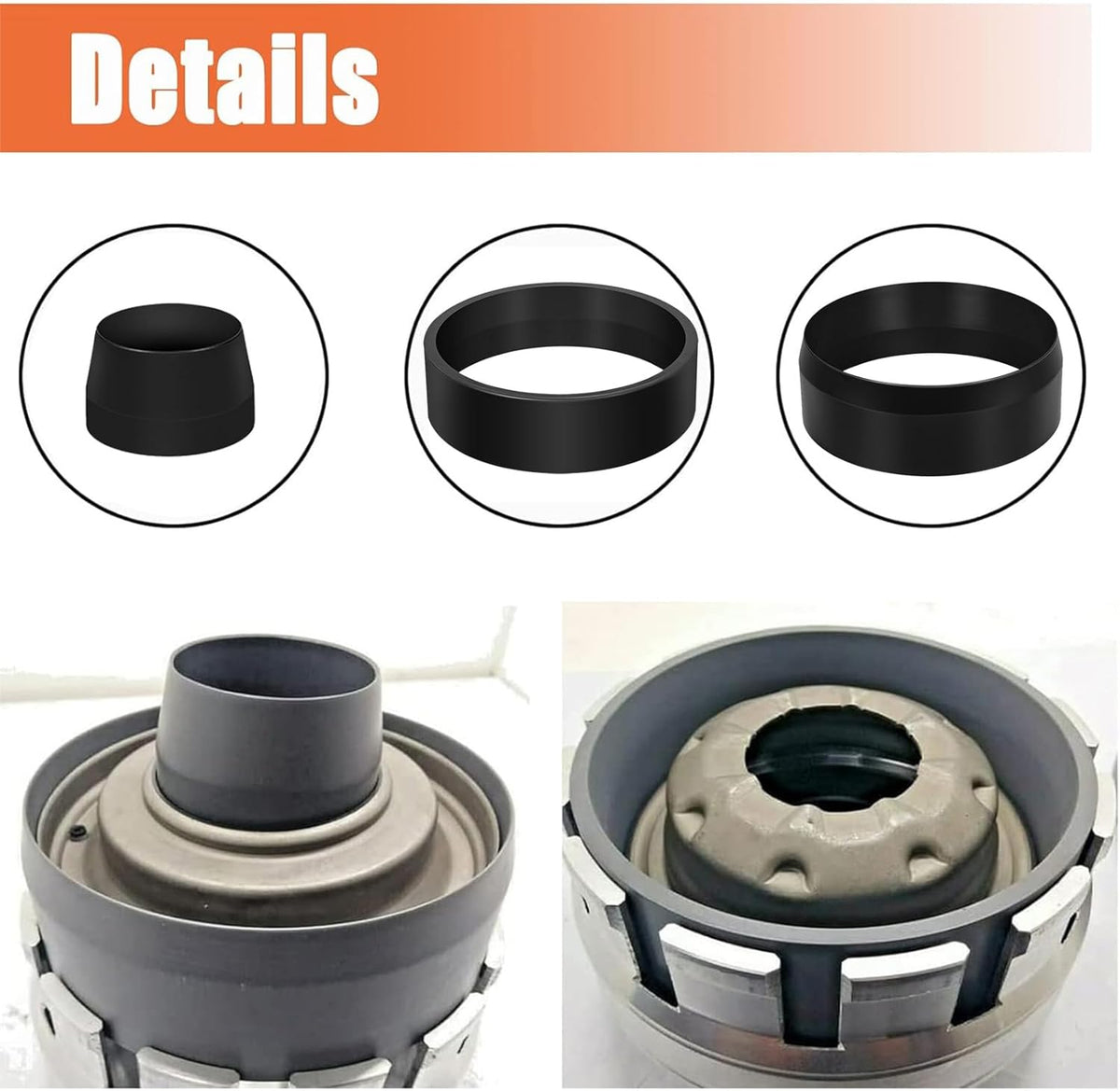 68Rfe Transmission Underdrive Piston and Retainer Install Tool for Dodge #T-3250-KM Bonded Molded Piston and Piston Retainer Tool(3Pcs)