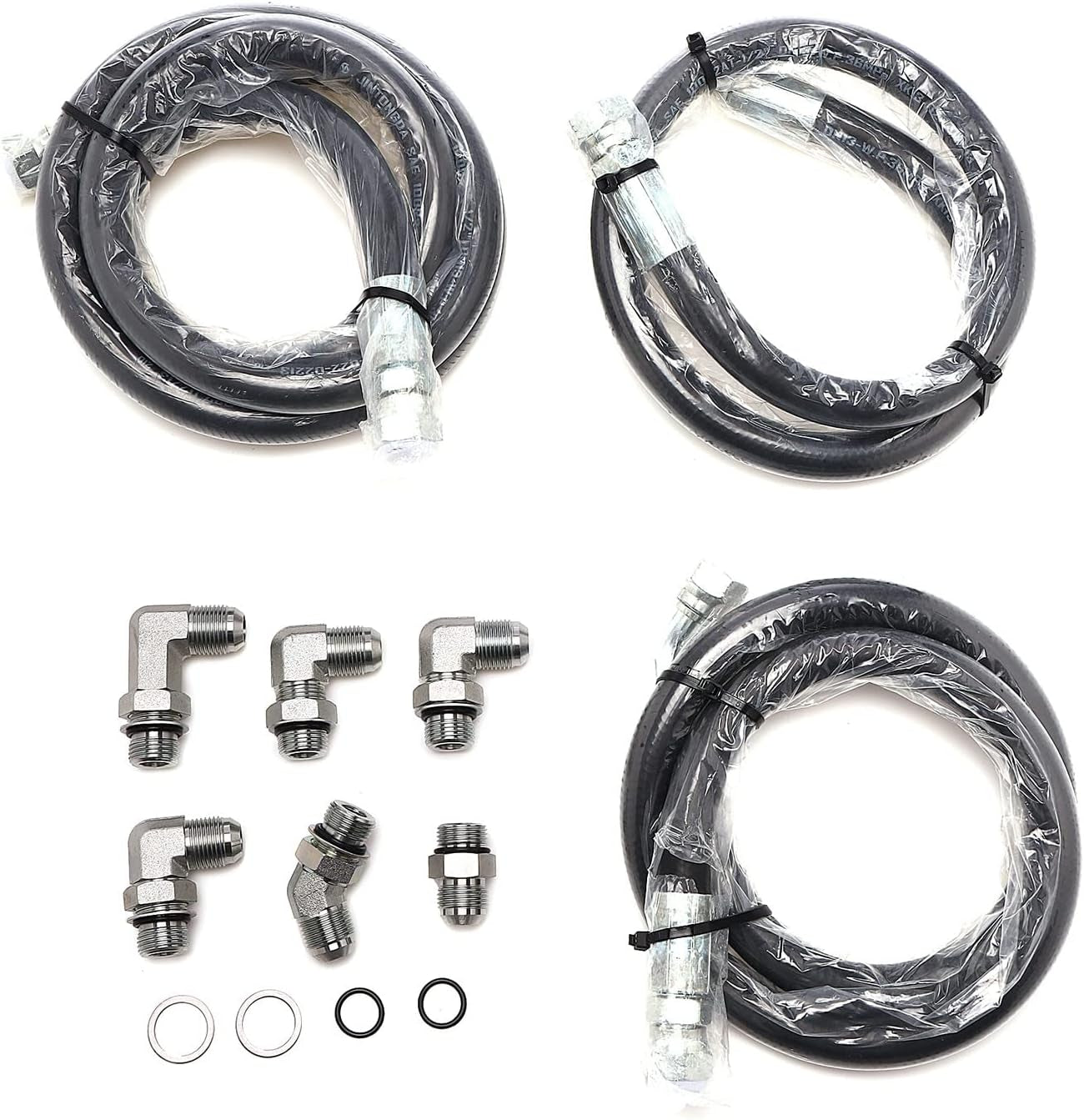 Allison-Transmission Cooler Hose Line Fitting Kit for 2006-2010 GM GMC Chevy 6.6L LBZ LMM Duramax Diesel