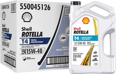 T4 Triple Protection 15W-40 Motor Oil, 1 Gallon (3 Pack)