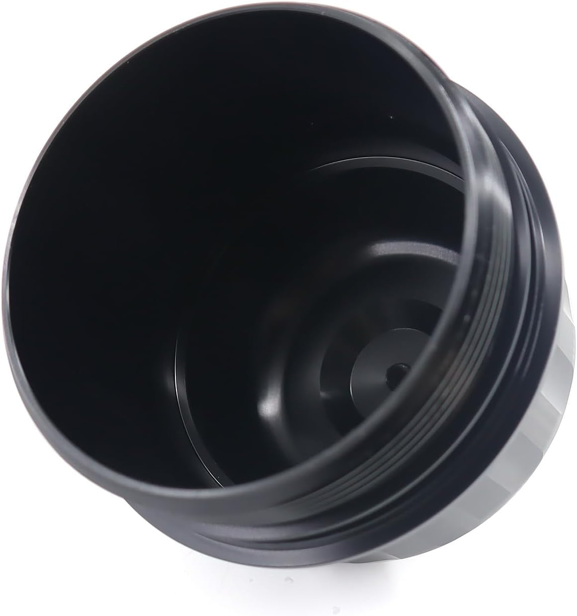 Fuel Filter Housing Cap Aluminum with Drain Plug Compatible with 2017-2020 GM Duramax 6.6L L5P Chevy Silverado/Gmc Sierra 2500HD 3500HD