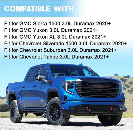 55513244 Upgraded Turbo Intercooler Resonator Tube Compatible with GMC Yukon Chevrolet Silverado Tahoe Suburban with 3.0L Duramax 2020-2024 (O-Ring Included)