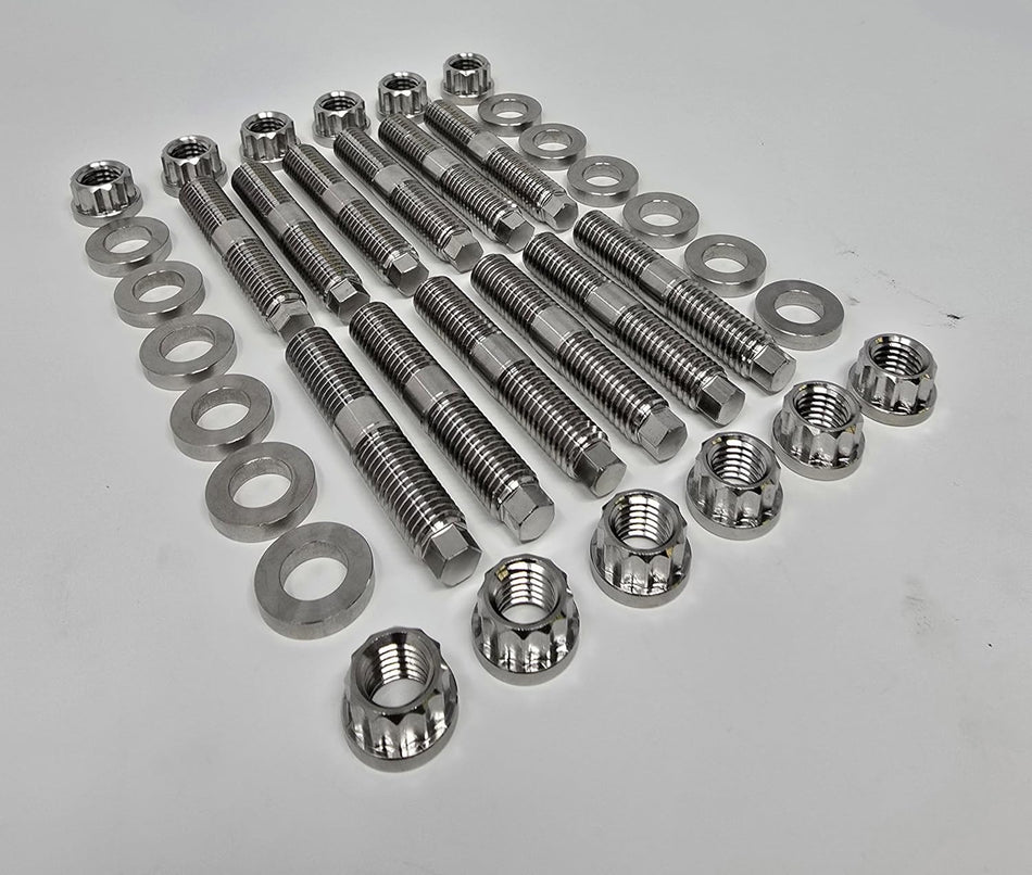 Exhaust Manifold Stainless Stud Kit for 1989-19 5.9L & 6.7L Cummins Turbo Diesel