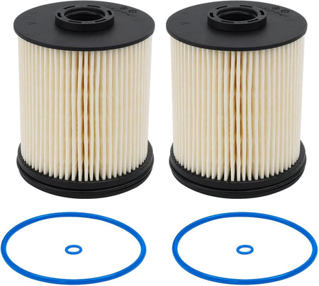 TP1015 Fuel Filter Compatible with 2017-2024 Chevy Cruze, Silverado, GMC, Sierra 6.6L Duramax Fuel Filter (2 Pack)
