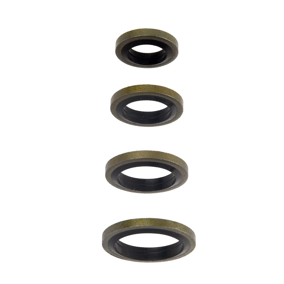 Fuel Sealing Washers Fit for Banjo Bolt 8Mm 10Mm 12Mm 14Mm Compatible with Dodge Cummins Fuel System Replace 3918188 4934278 3963983 3963988 (40Pcs,Each of 10)