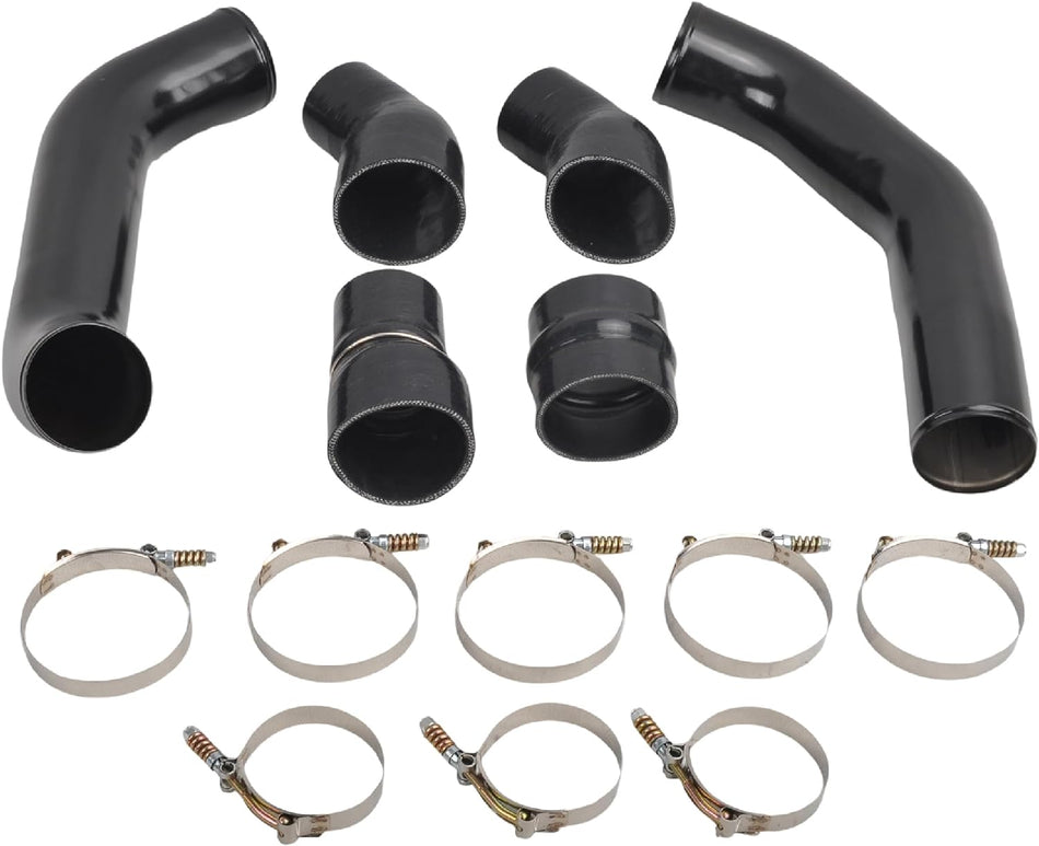 3.5’’ Stainless Steel intercooler pipe boot kit Compatible with 13-18 Dodge Ram 6.7 6.7L Cummins Diesel - Black