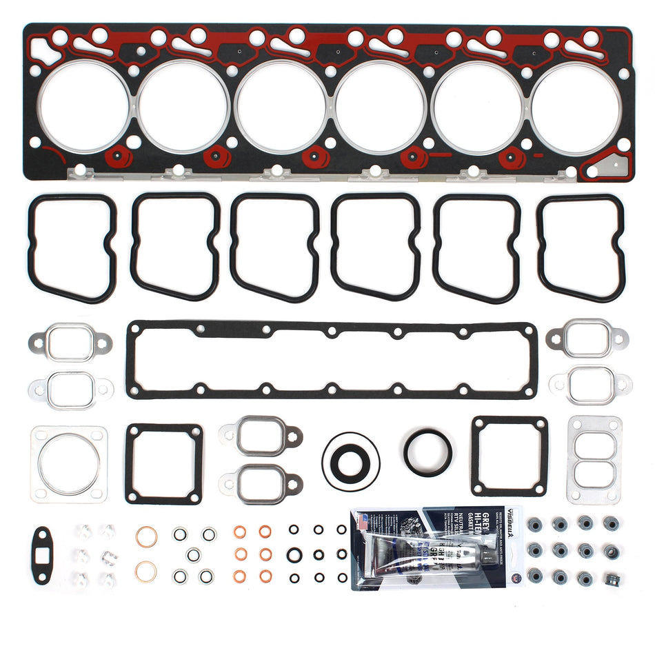 Graphite Head Gasket Compatible with 89-98 Dodge RAM Tractor/Trucks 5.9L L6 12V, Cummins Diesel"3804897""6BT"